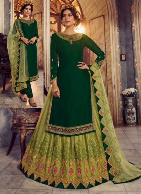 Dark Green Colour FIONA GULRANG 2 Heavy Wedding Wear Embroidery Salwar Kameez Collection 23027